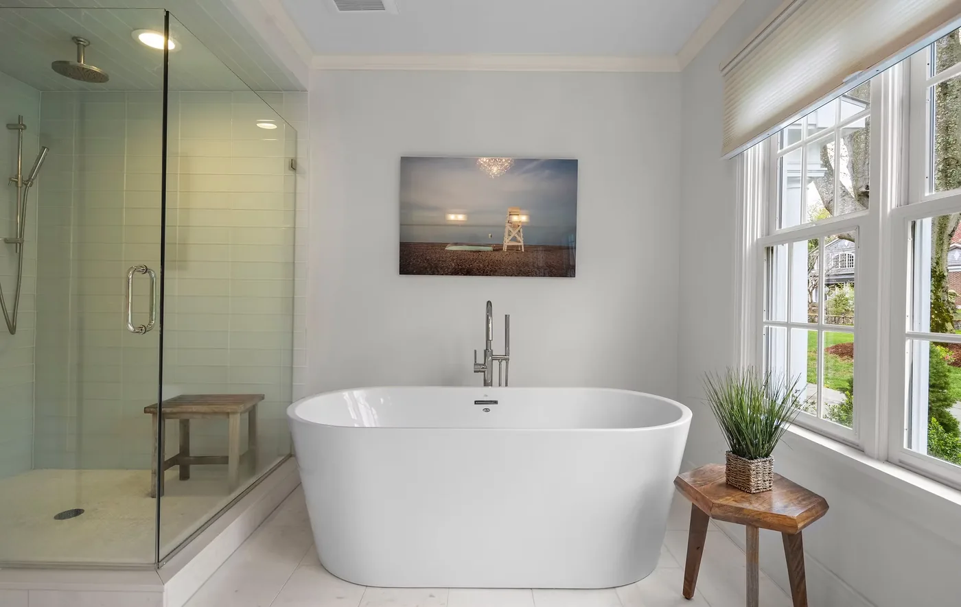 Primary bathroom in a Westport Family Homes property